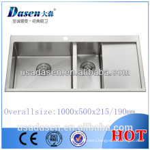 kitchen stainless steel undermount pedestal sink